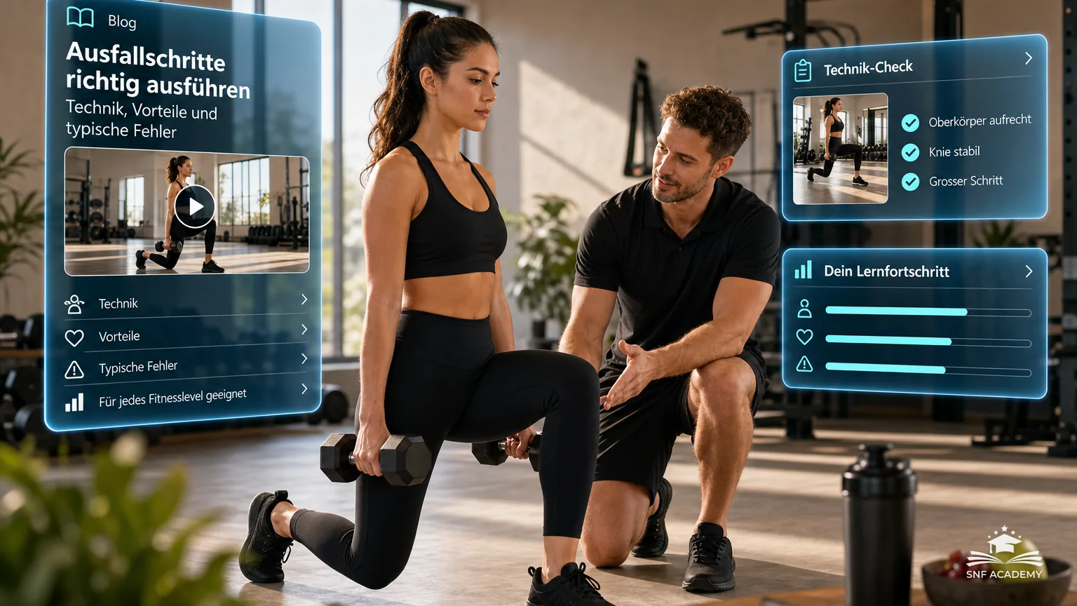 Ausfallschritte richtig ausführen – Technik, Vorteile und typische Fehler | Personal Trainer Ausbildung Schweiz