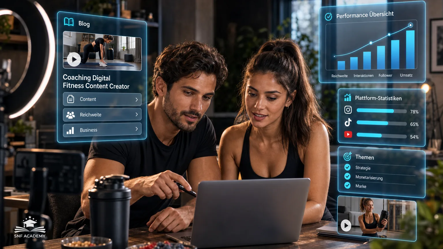 Coaching Digital Fitness Content Creator