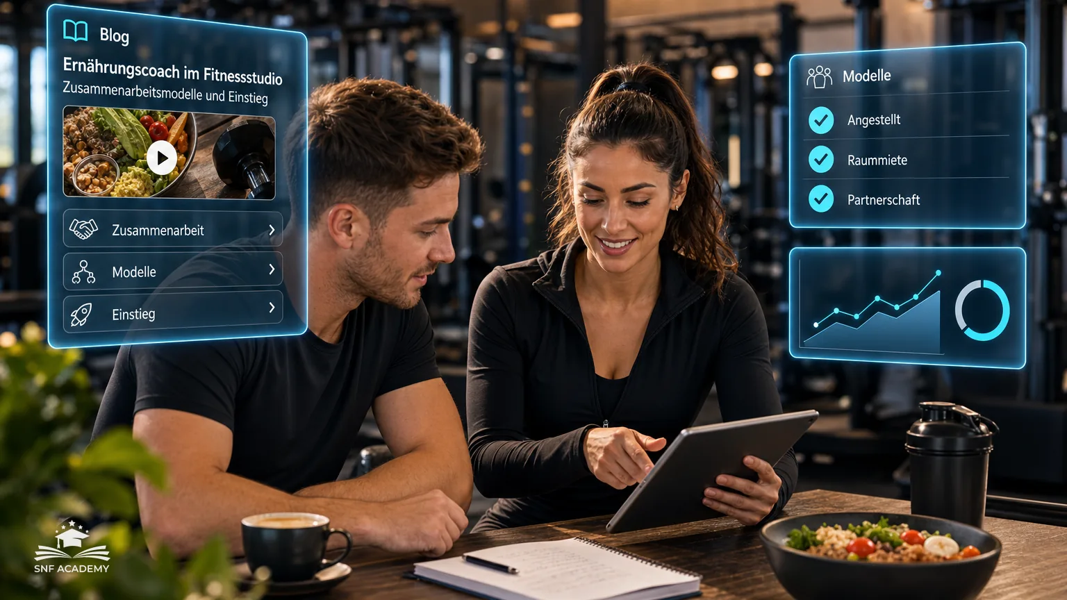 Ernährungscoach im Fitnessstudio: Zusammenarbeitsmodelle und Einstieg