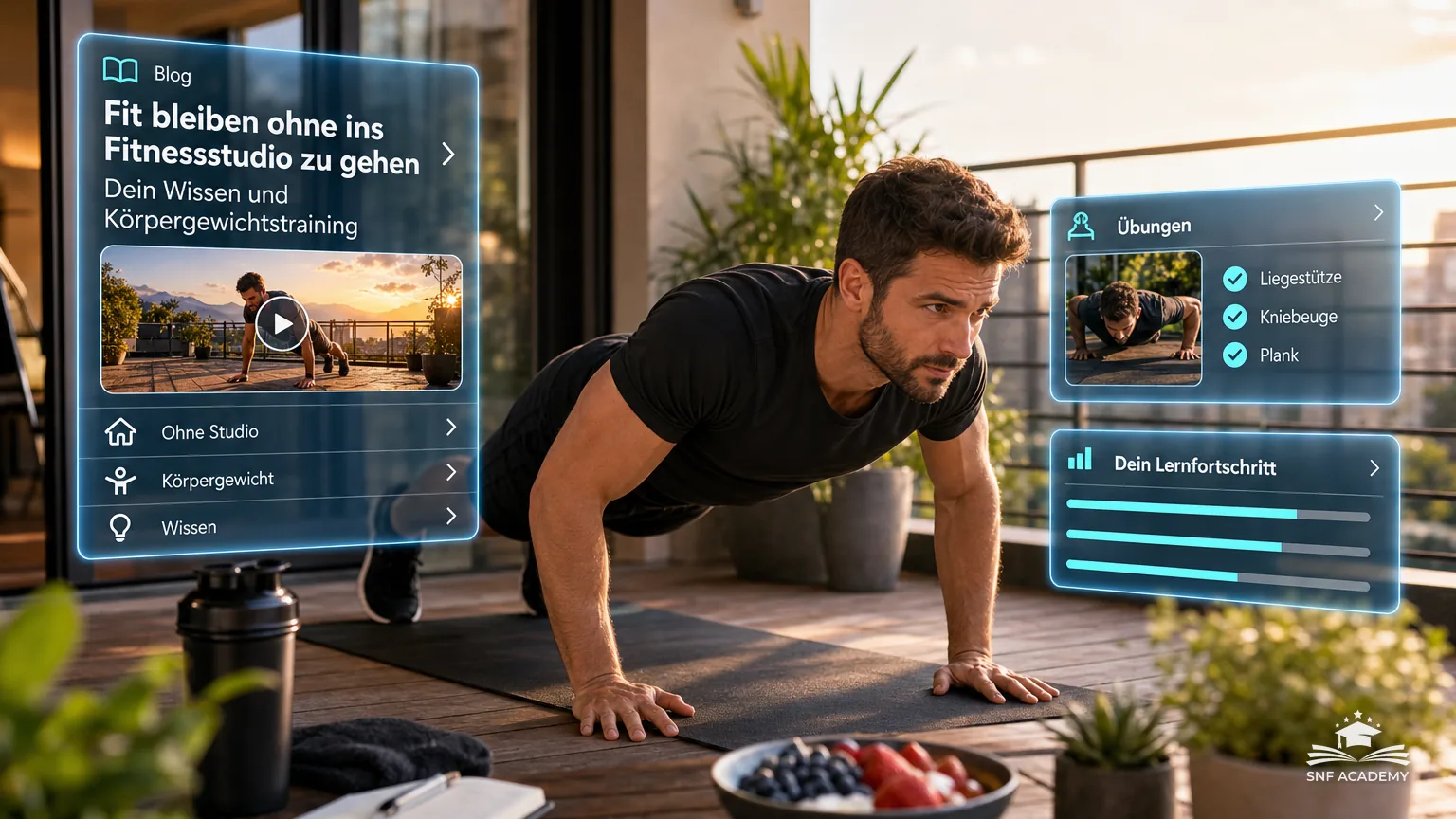 Fit bleiben ohne ins Fitnessstudio zu gehen: Dein Wissen und Körpergewichtstraining
