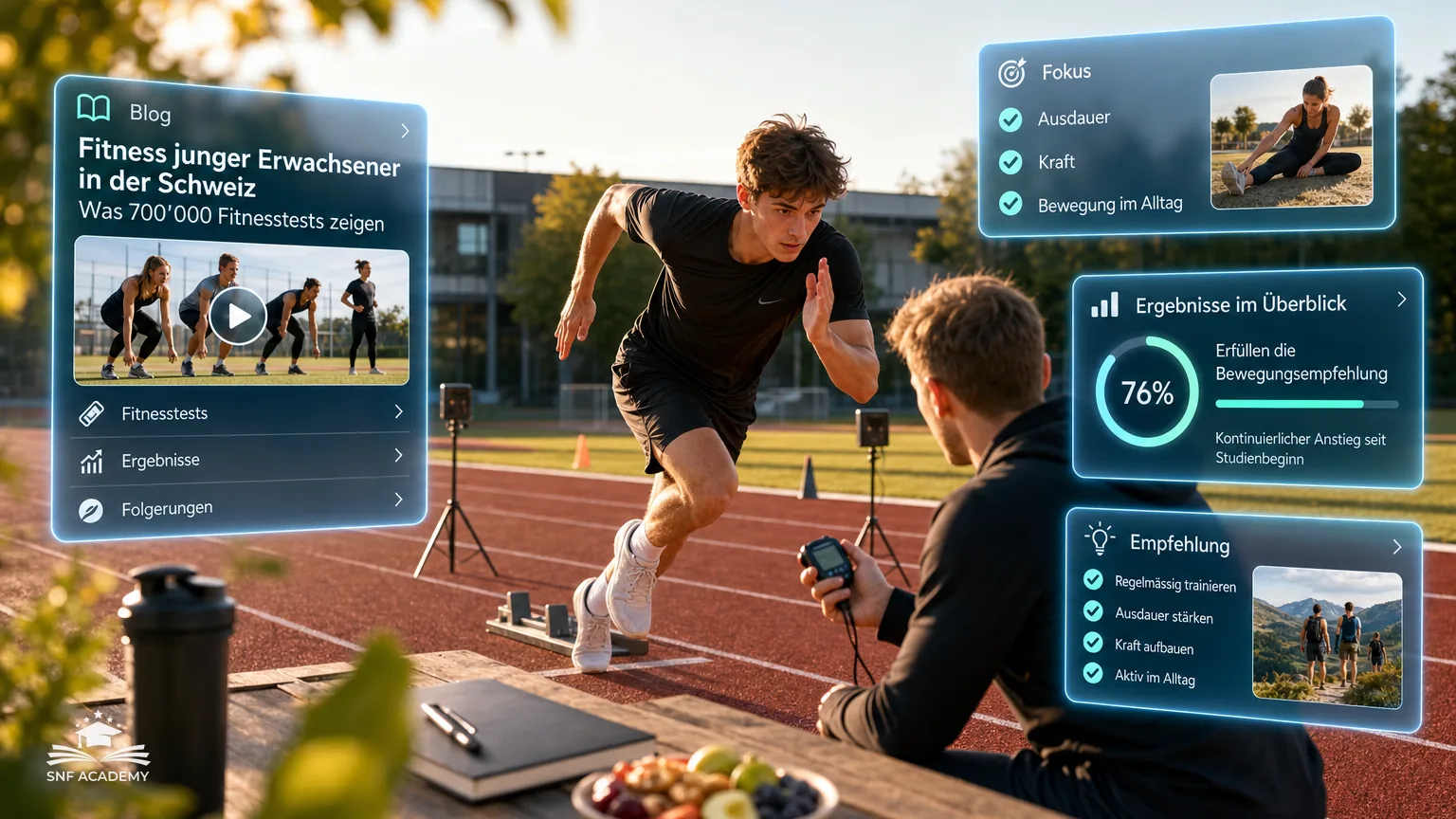 Fitness junger Erwachsener in der Schweiz: Was 700'000 Fitnesstests zeigen