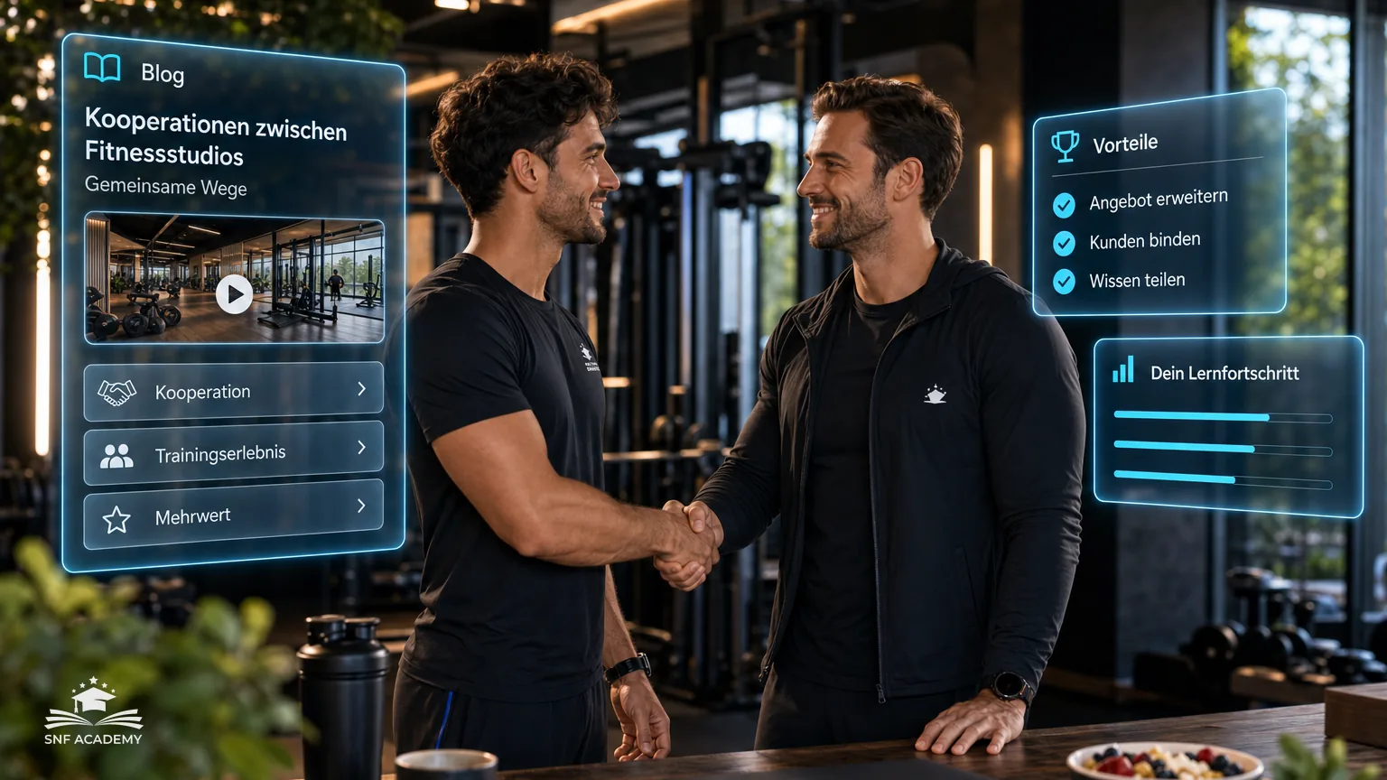 Gemeinsame Wege: Kooperationen zwischen Fitnessstudios für optimales Trainingserlebnis mit der SNF Academy