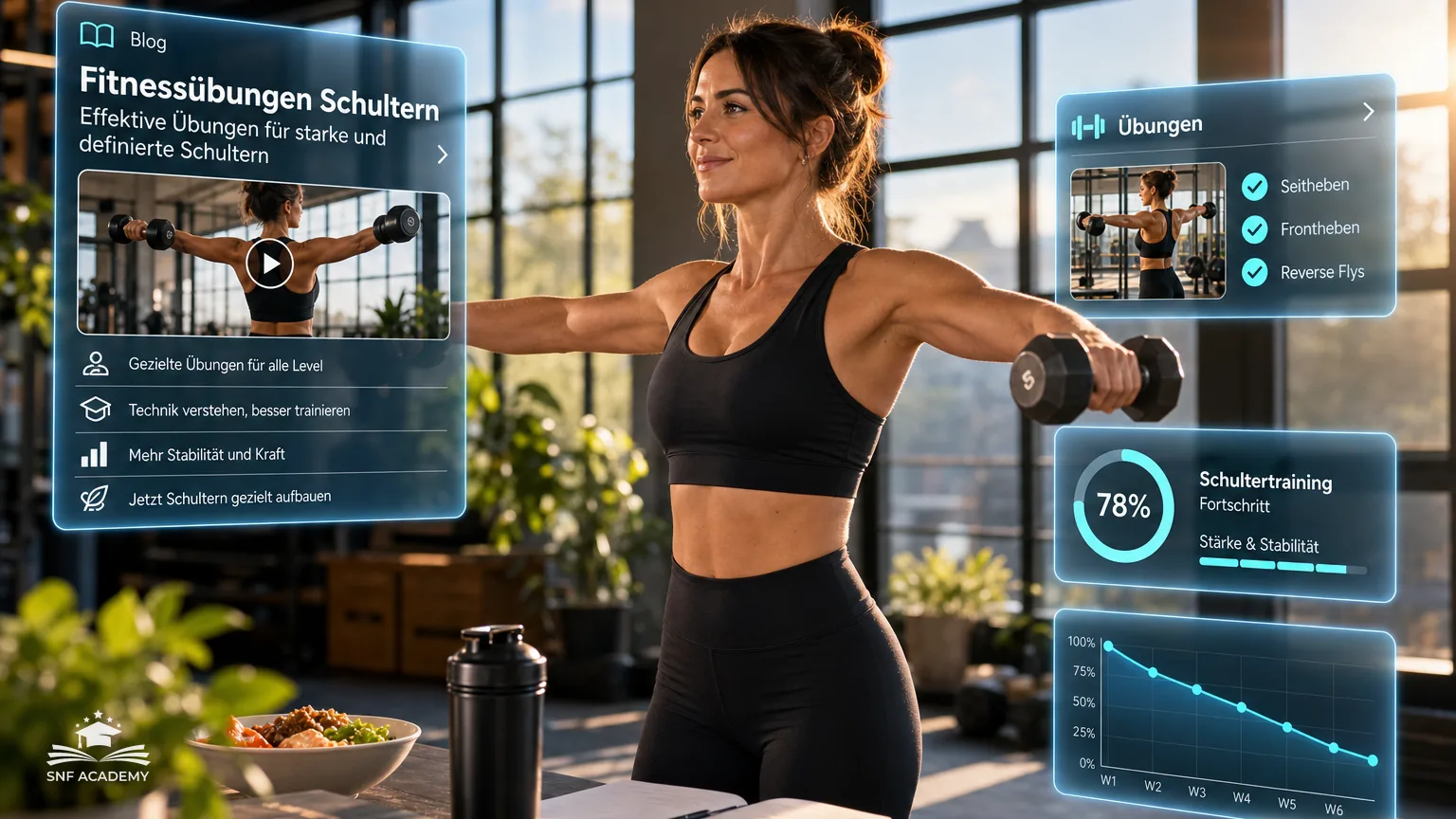 Fitnessübungen Schultern