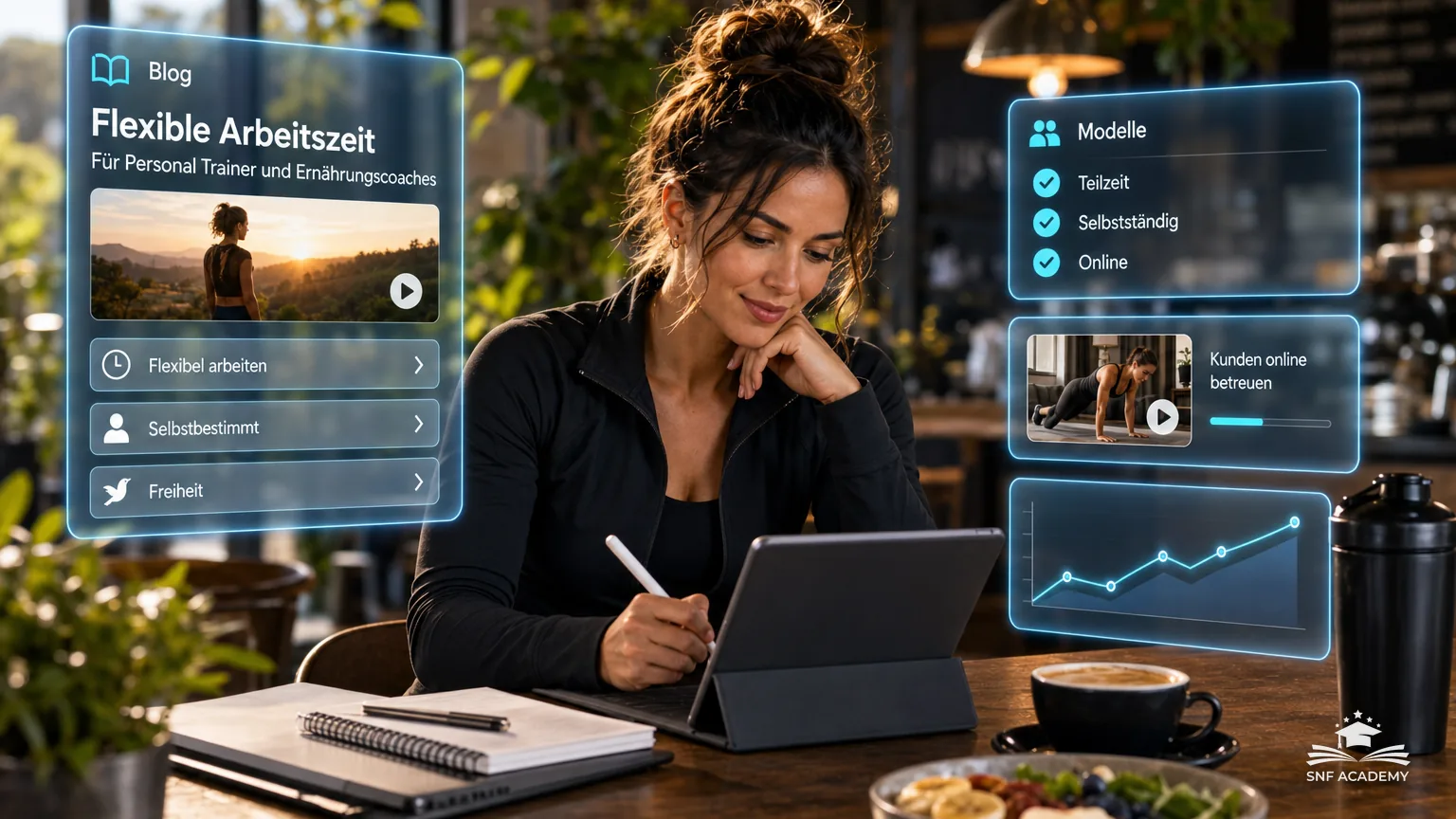 Flexibles Arbeitszeitmodell für angehende Personal Trainer und Ernährungscoaches – Verwirkliche deine beruflichen Ziele und geniesse dabei die Freiheit, dein eigenes Business aufzubauen!