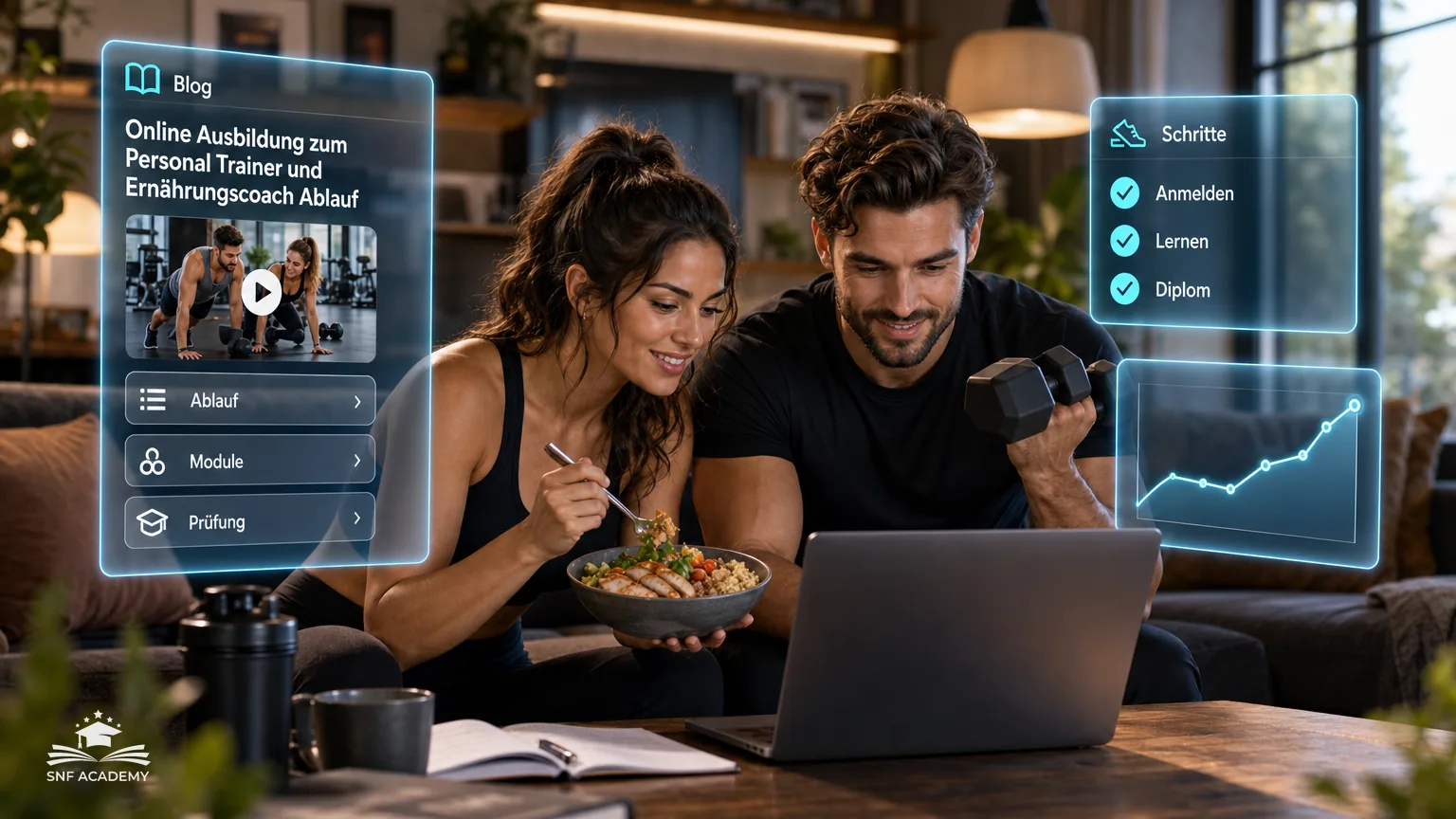 Online Ausbildung zum Personal Trainer und Ernährungscoach Ablauf