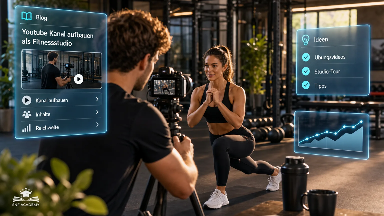 Youtube Kanal aufbauen als Fitnessstudio