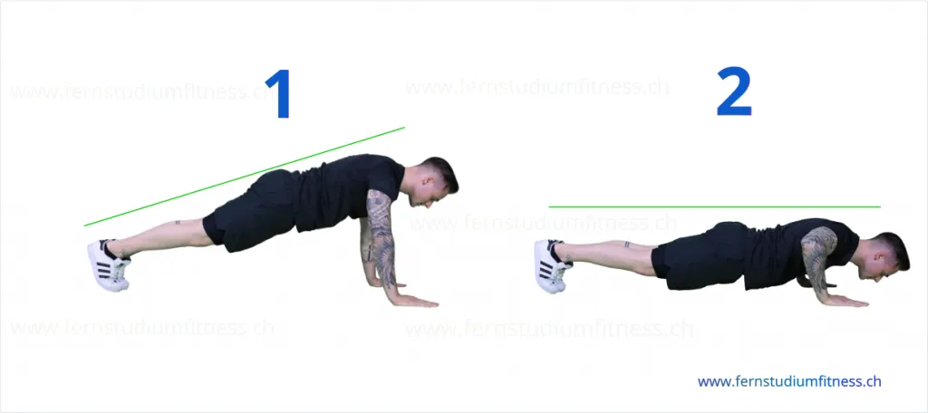 liegestütze fitness zu hause