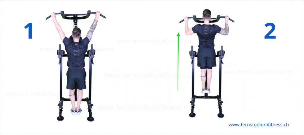 klimmzüge draussen oder im fitnessstudio