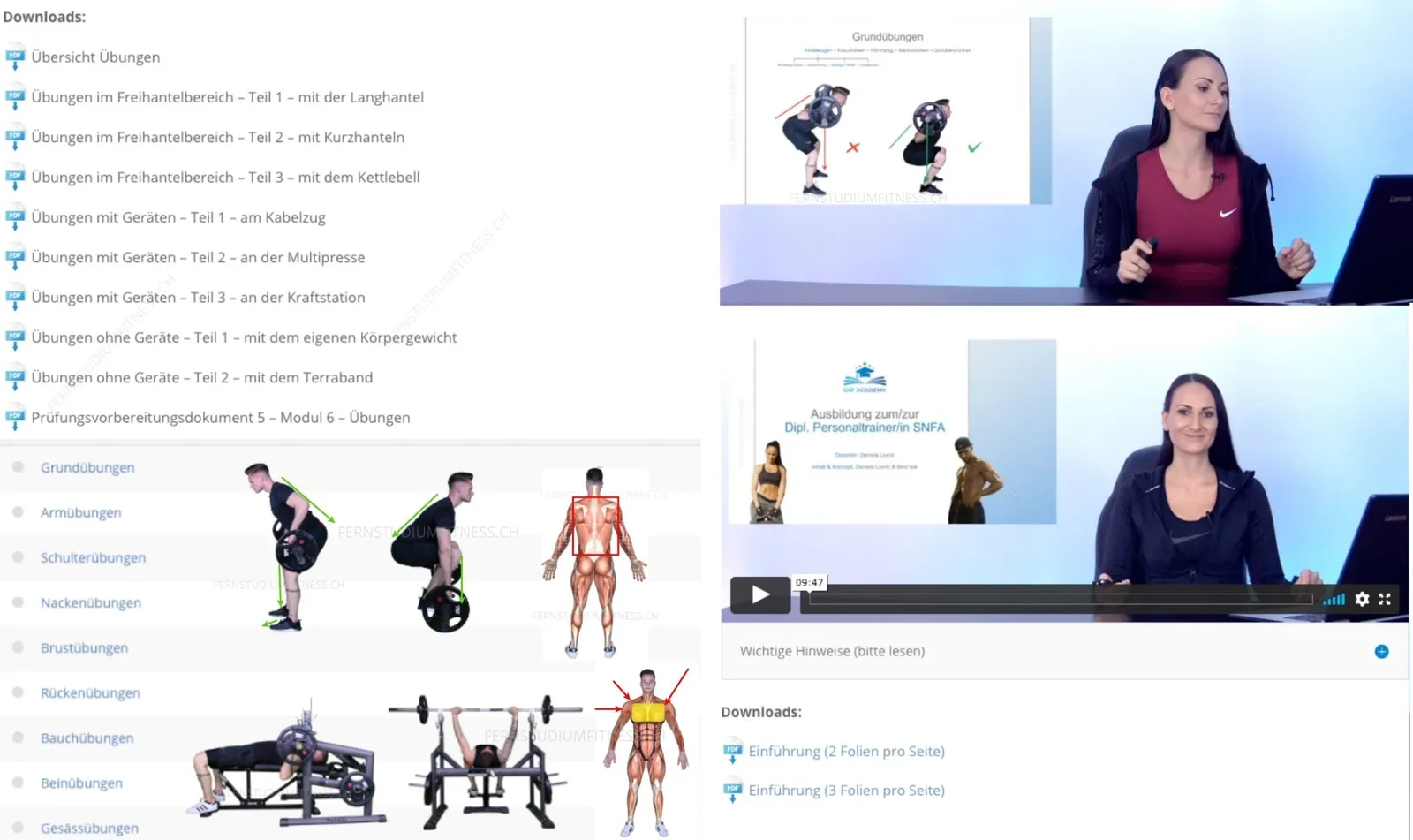 fernstudium fitness schweiz