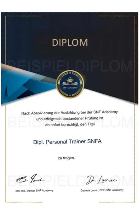 Personal Trainer Ausbildung Diplom