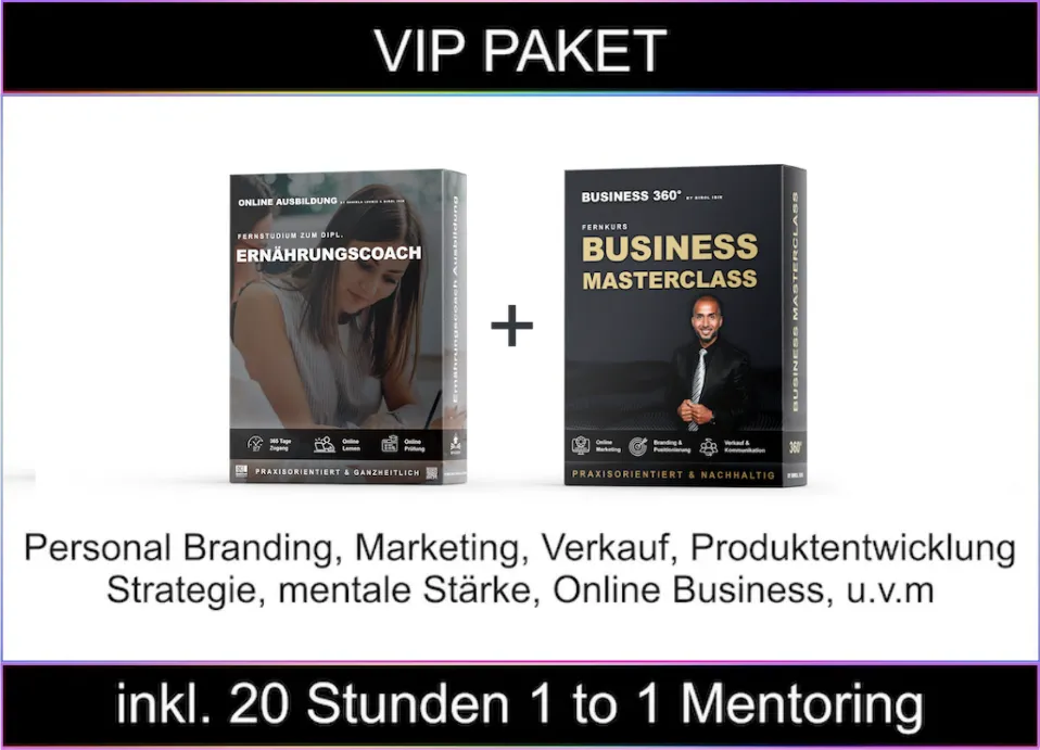 fitness VIP Ausbildung mentoring inkl.