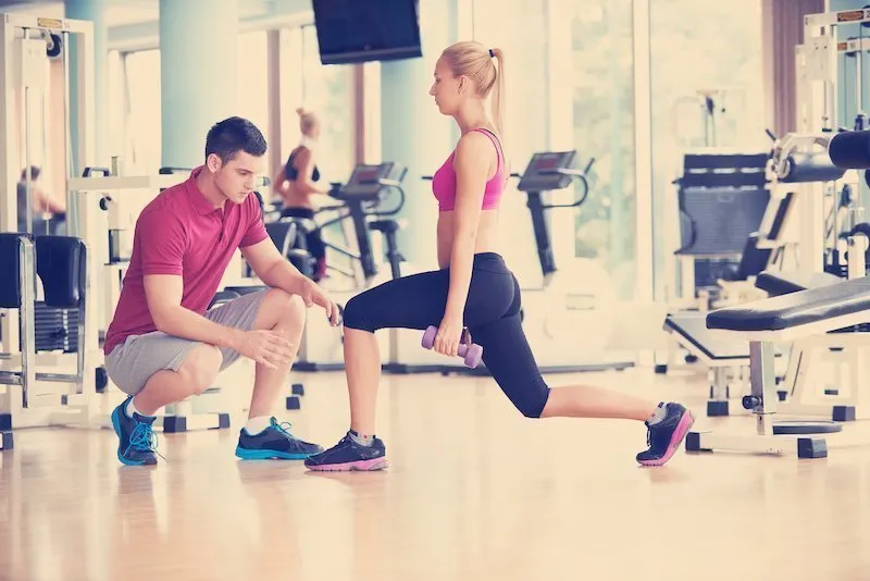 personal training als personaltrainer im gym
