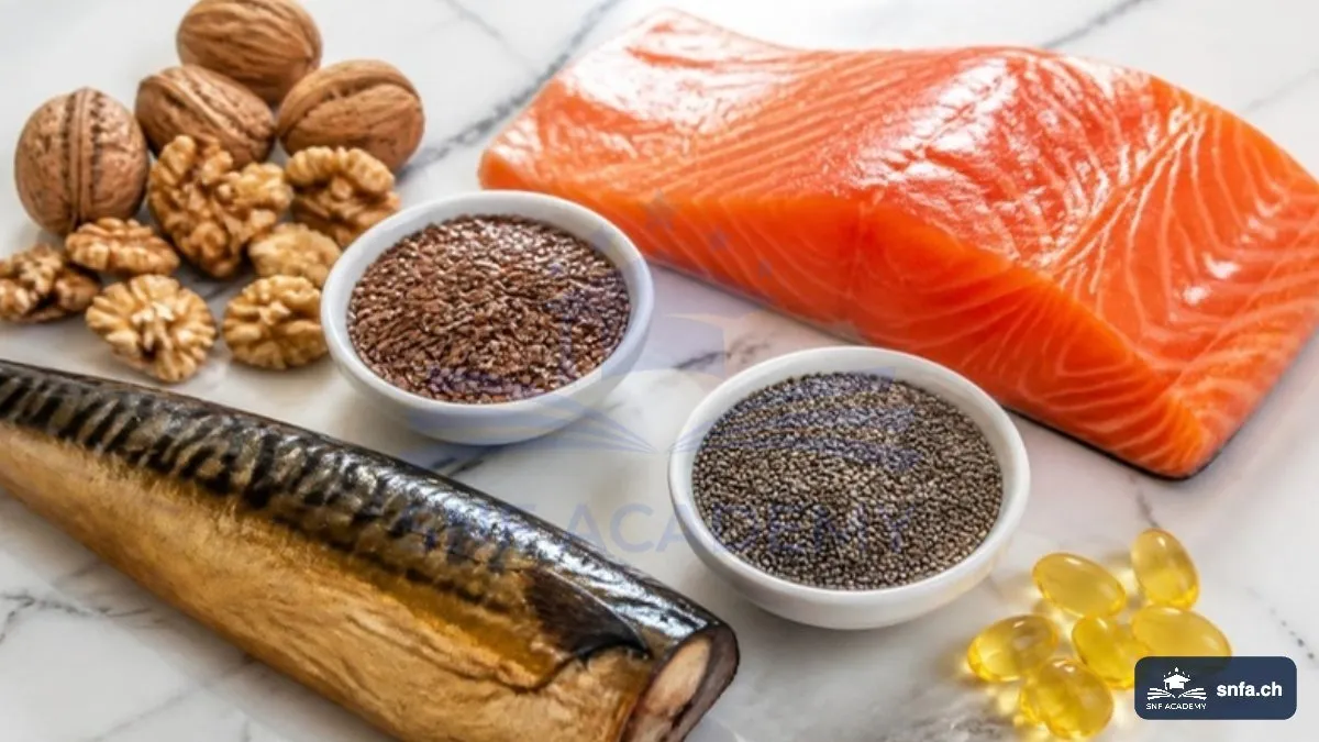 Omega-3-Index: Lachs, Makrele, Leinsamen, Walnüsse und Algenöl-Kapseln – SNF Academy